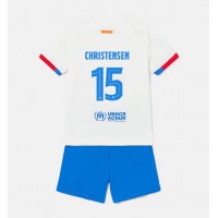 Maglie da calcio Barcelona Andreas Christensen #15 Seconda Maglia Bambino 2023-24 Manica Corta (+ Pantaloni corti)